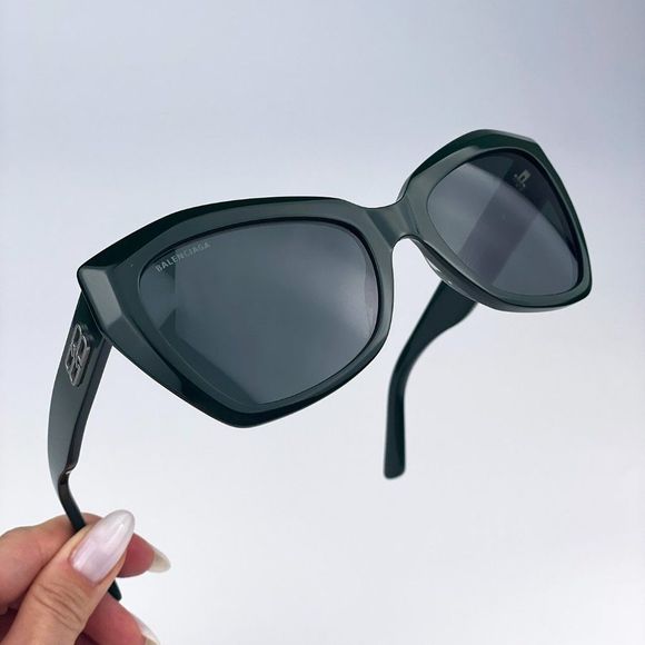 Balenciaga BB0271S 004 Sunglasses Green Cat Eye Women main image 6